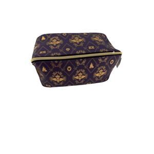 BATH & BODY WORKS DISNEY VILLAINS EVIL QUEEN COSMETIC BAG PURPLE AND GOLD TRAVEL